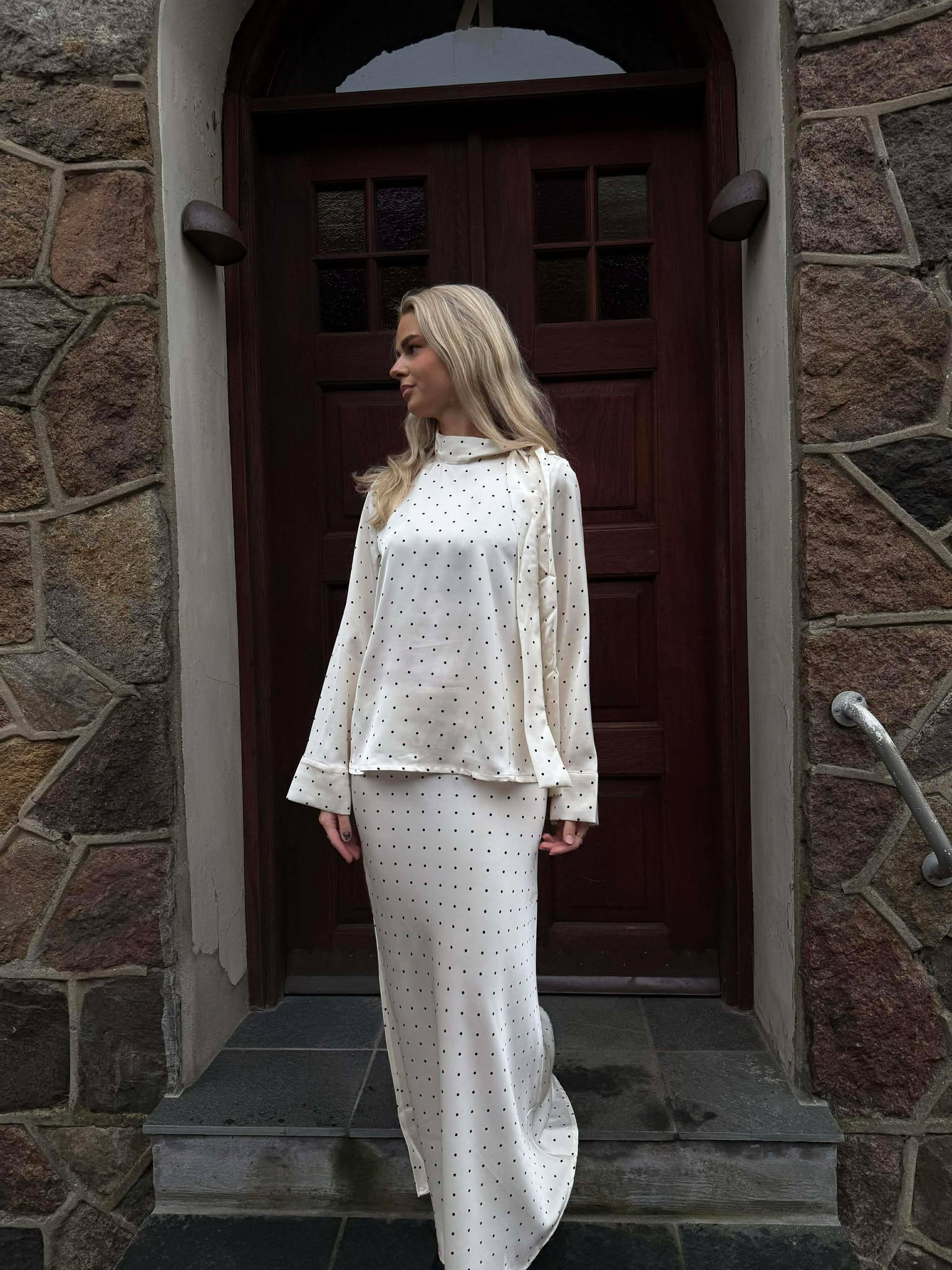 VIFADIA Midi Skirt - Cloud Dancer